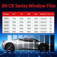 Film teinté pour vitres 3M Crystalline Series Nano Céramique CR05 CR15 CR35 CR70, polarisé, rejet de chaleur premium 99%