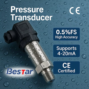 Transmissores de Pressão de Baixo Custo IP65 G1/4 CE 4-20ma 0.5%FS Sensores de Pressão de Alta Resistência Certificados CE para Sistema Pneumático - Product Image 2