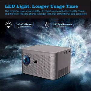 Wifi6 580A ile magmaghy350 Android 11 4K projektör 1920*1080P - Product Image 2