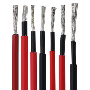 TUV 4MM 6MM Single Double Core <strong>Pv</strong> Cable 20m 100M 500M Solar Cable - Product Image 1