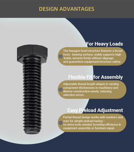 Tuercas y Pernos Hexagonales para Uso Marino M10, Tuerca Hexagonal y Pernos de Acero Inoxidable, Pernos Hexagonales de Acero Inoxidable, Tuercas, Pernos y Arandelas <span class=keywords><strong>316</strong></span> - Product Image 4