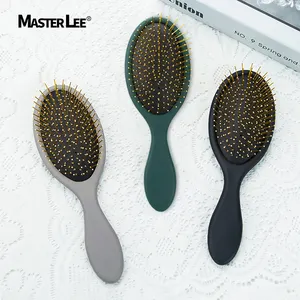 Masterlee Soft Matte Finish ABS Hair Brush Massage New Metal Pins Air Cushion Dual Colours Hair Brush