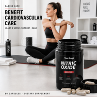 Capsules de Boost d'Oxyde Nitrique à Marque Blanche avec L-Taurine pour la Performance Sportive et le Soutien de la Circulation