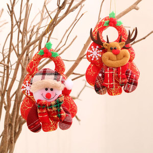 Nouvelles décorations de porte de Noël, ornements pour sapin de Noël, petits ornements de Noël et mini décorations de poupées de Noël. - Product Image 2