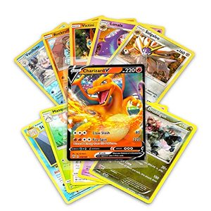 Collection de plus de 50 cartes Pokémon officielles avec 5 foils en toute combinaison et au moins 1 <span class=keywords><strong>carte</strong></span> <span class=keywords><strong>rare</strong></span> <span class=keywords><strong>GX</strong></span>, EX, FA, Tag Team Secret <span class=keywords><strong>Rare</strong></span> - Product Image 3
