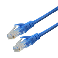 Cable de Red Ethernet Gigabit LAN CAT6 Azul de 1M de SIPU (PJ45), Cable de Conexión UTP Compatible con CAT5 y CAT5e