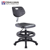 Tabouret de laboratoire rond et réglable en cuir pu, avec chaise accoudoir, prix d'usine