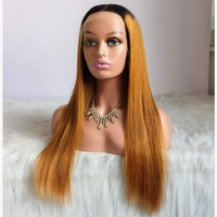 Perruques Lace Front Brésiliennes T1b Marron 100% Cheveux Humains, Tissages Frontaux, Véritables Perruques en Cheveux Naturels pour Femme