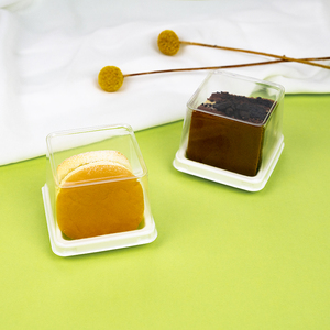 Nhựa vỉ nhỏ vỏ một mảnh món tráng miệng Cookie hộp nhỏ duy nhất Cookie container với rõ ràng PET có nắp đậy - Product Image 4