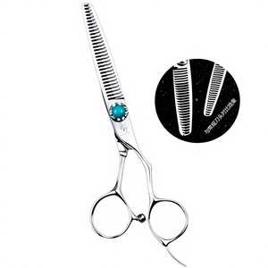 Shitang CNC-Schere mit Nahtlosen Gezahnten Kanten Farb- und Volumenverstellung für Herren- und Damenhaarschnitt Modell TT529T - Product Image 1