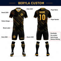 Uniforme de Fútbol Personalizado Beryla Fiery Red Flame Windmill, Unisex, Sublimado, de Malla, Secado Rápido, Transpirable, Venta al Por Mayor, OEM