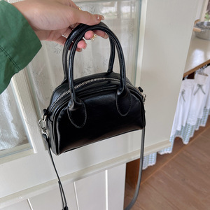 Boston Bag For Women Pink Small <b>Square</b> Crossbody Handbag With Zipper Closure Fashion Trend Everyday Use - Product Image 4