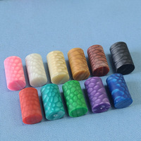 Xmlivet 드래곤 스케일 풀 큐 페룰 OD16.1mm * L25mm 레인보우 11 색 튼튼한 당구대 페룰 당구 액세서리