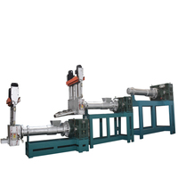 Double vis Déchets PP PE PVC ABS Film Plastique dur Résine Granulateur Ligne de recyclage granulateur