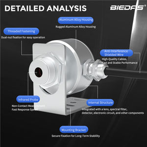 BYD10R4YF <span class=keywords><strong>Modbus</strong></span> RTU -20-100 ℃   Sensor de Temperatura IR RS485 de Acero Inoxidable 304 con Precisión de ±1% - Product Image 3