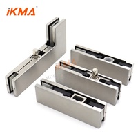 Pabrik IKMA Harga Yang Kompetitif Tanpa Bingkai Stainless Steel Pintu Kaca Pas Patch