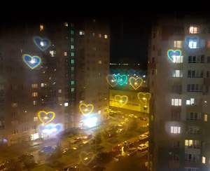 نظارات القلب لحفل الزفاف حيود النظارات الورقية مع تأثير القلب - Product Image 1