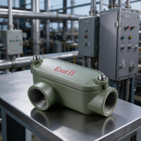 Boîte de raccordement électrique anti-explosion en alliage d'aluminium léger ATEX IECEx IP66 pour le contrôle de l'alimentation