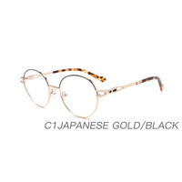 Nouvelle conception 2024, monture optique classique en métal Haoya, fabrication en gros pour femmes, JP24601 CN ZHE
