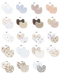 Bavoirs bandana pour bébé, lot de 2, en mousseline, triangulaires, respirants, absorbants, en coton doux, à boutons-pression, pour garçons et filles, pour la dentition et la bave - Product Image 5