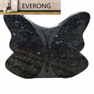 Prix du <span class=keywords><strong>monument</strong></span> de pierre tombale en granit papillon bleu pour le Royaume-Uni - Product Image 1