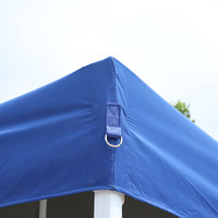 Tente extérieure pliable pop-up 10x10 pieds, abri à quatre pieds droits, auvent rétractable