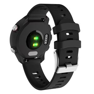 <span class=keywords><strong>Correa</strong></span> de silicona deportiva para <span class=keywords><strong>reloj</strong></span> <span class=keywords><strong>Garmin</strong></span> Forerunner, 245, 645, enfoque de música, S40, <span class=keywords><strong>vivoactive</strong></span> 3, entrenador, vivove, APAC <span class=keywords><strong>HR</strong></span> - Product Image 1