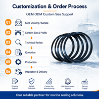 Marine Stern Shaft Oil Seal and Inflatable Water Seal Ring for Ship Stern Tube OEM Custom Size Factory Supply