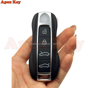 Fundas de Repuesto para Llaves de Alta Calidad en Color Negro para Porsche con Adhesivos para Crear Marcos de Fotos Artísticos - Product Image 3