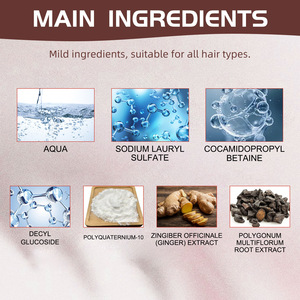 Polygonum Multiflorum Hair Growth Shampooing pour favoriser la croissance des <span class=keywords><strong>cheveux</strong></span> Élimine la saleté Détoxifie sans sulfate pour femmes et hommes - Product Image 4