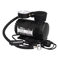 Vente flash Pompe à air ABS 300 PSI, compresseur d'air pour pneus de voiture robuste, mini gonfleur de pneus électrique portable 12 V CC, pression des pneus