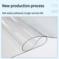 Film souple en PVC transparent en vrac, durable et anti-salissure, pour couvrir les tables à la maison, au bureau, à l'école, à l'hôpital et dans les lieux commerciaux