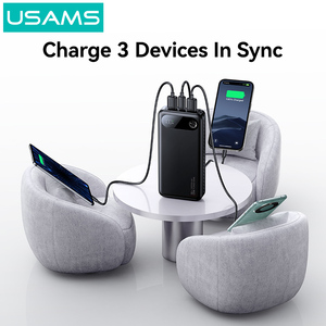 USAMS CD251 범용 전원 은행 배터리 팩듀얼 USB 유형 C 휴대 전화 전원 고속 충전 20000mah 전원 은행 - Product Image 3