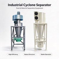 Séparateur cyclonique industriel pour la récupération des matériaux et la pré-séparation de la poussière dans les usines de granulation du bois