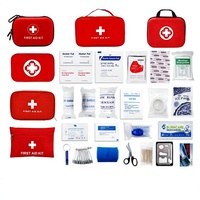 Trousse de premiers soins portable personnalisée multicolore, fournitures médicales d'urgence, étui de transport en tissu, voyage en voiture, extérieur