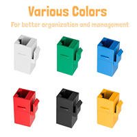 Coupleur en ligne Cat6 femelle, module trapézoïdal RJ45, connecteur de couplage droit, prise Keystone RJ45 Cat6