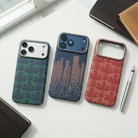 Étui de téléphone magnétique en fibre de carbone de luxe, fin (0,5 mm), pour iPhone 16, 17, 18 Pro Max, léger, compatible avec la charge sans fil