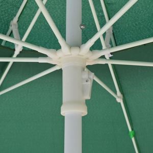 Parasol de soleil extérieur classique en fibre de verre, rayon 150 cm, protection UV en polyester, pour plage et terrasse - Product Image 3