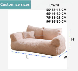 Katzen bett für Innen katzen, wasch bare Hunde betten für kleine Hunde und Katzen mit abnehmbarem Bezug, flauschige Katzen couch mit rutsch festem Boden - Product Image 3
