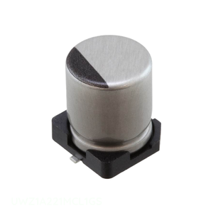 Condensateur SMD 220 uF 20% 10V, montage en surface, CAP ALUM 220UF, UWZ1A221MCL1GS - Product Image 1