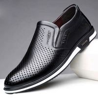 Nuo Ruizi Chaussures décontractées en cuir pour hommes, baskets habillées, chaussures de marche pour le travail et le bureau
