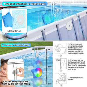 Lampe de <span class=keywords><strong>piscine</strong></span> portable remplie de résine Dc12V Ip68 au-dessus du sol a mené la lumière de <span class=keywords><strong>piscine</strong></span> <span class=keywords><strong>pour</strong></span> les piscines <span class=keywords><strong>hors</strong></span> sol - Product Image 5
