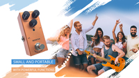 Pédale de guitare électrique OEM avec retard de surcharge de distorsion Chorus Réduction du bruit Effets de vente au détail directs d'usine pour amplificateur de basse