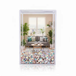 Cadre <span class=keywords><strong>photo</strong></span> flottant en acrylique transparent 2x3 pouces avec paillettes, <span class=keywords><strong>album</strong></span> <span class=keywords><strong>photo</strong></span> personnalisé - Product Image 5
