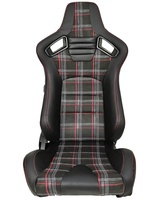 Siège de course universel réglable JIABEIR JBR1053 en PVC noir au design élégant pour simulateur de course - Pièces automobiles