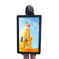 Mochila Publicitaria LED Digital Móvil de Doble Cara de Alta Calidad, Caja de Luz para Publicidad Exterior