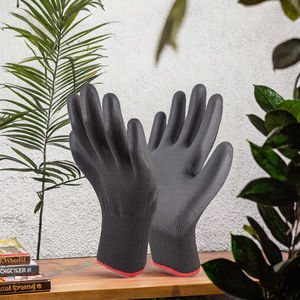 قفازات عمل آمنة مطلية بالبولي يوريثان باللون الأبيض والرمادي 13G، عالية المرونة ومضادة للكهرباء الساكنة، مناسبة للمصانع الإلكترونية، من المنتج الأصلي - Product Image 6