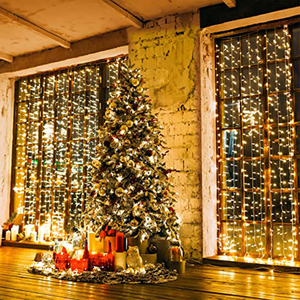 Giáng sinh <span class=keywords><strong>Icicle</strong></span> Đèn ngoài trời không thấm nước 720 dẫn giọt 144 mái nhà Patio Nhà Bên sân trang trí ấm Trắng - Product Image 5