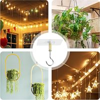 Crochet de plafond en plastique PVC adhésif non poreux pour suspendre des lampes, des plantes, des carillons éoliens, des moustiquaires, pour balcon, cuisine, salle de bain