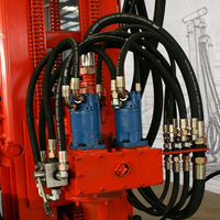 HR-200C 200m Chenille Montée Diesel DTH Foreuse de Puits d'Eau Rotation Moteur Pompe Composants Essentiels